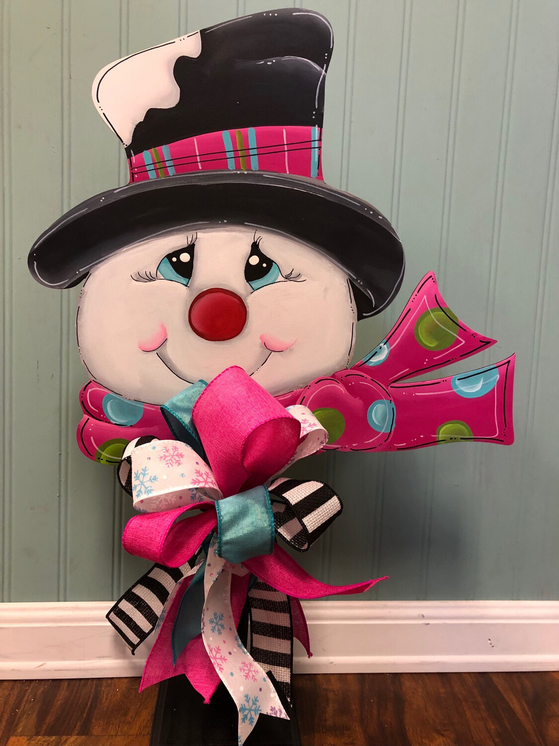 Winter Snowman Table Topper