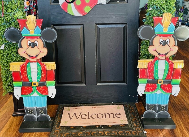 Christmas Nutcracker Mickey Stands