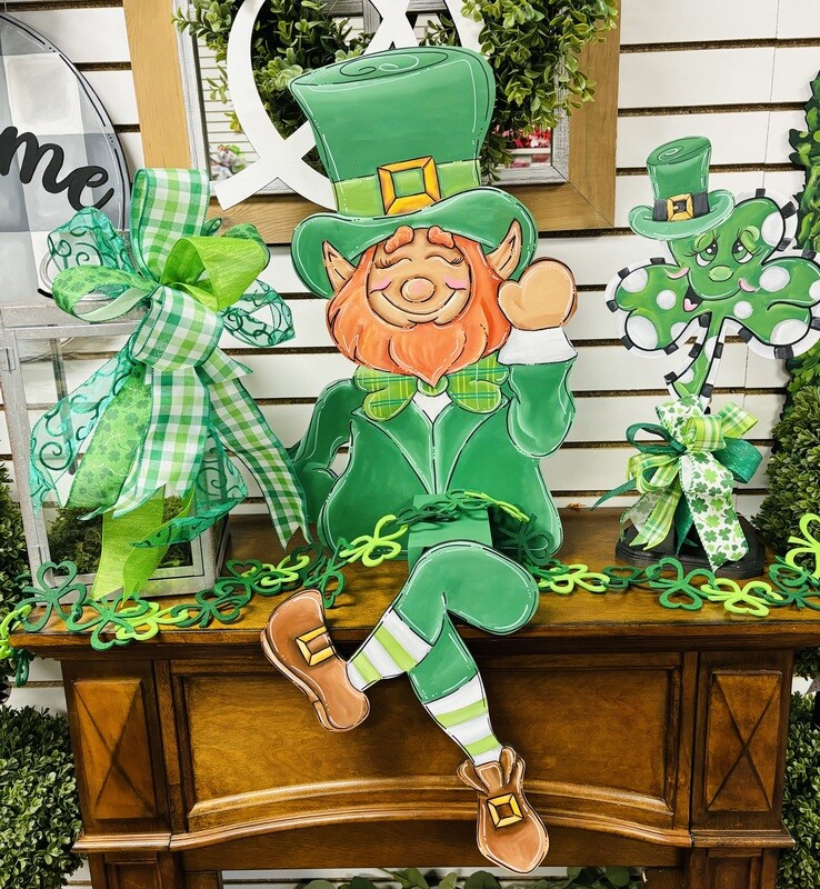 St Patricks Leprechaun Mantle Sitter
