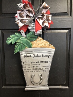 Derby Mint Julep Cup with Recipe Door Hanger