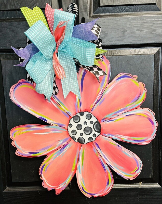 Spring/Summer Daisy Colorful Door Hanger
