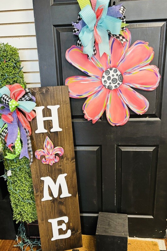 Spring/Summer Daisy Colorful Door Hanger