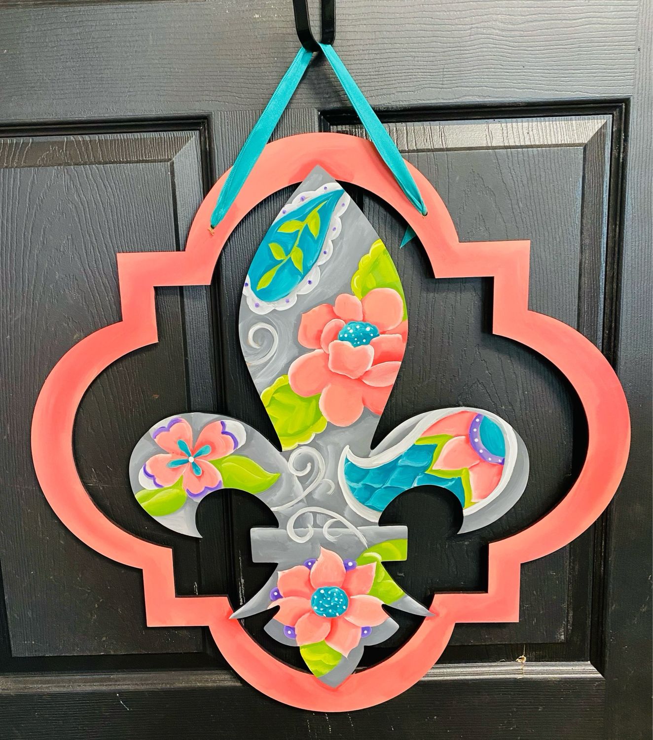 Floral Fdl In Quatrefoil