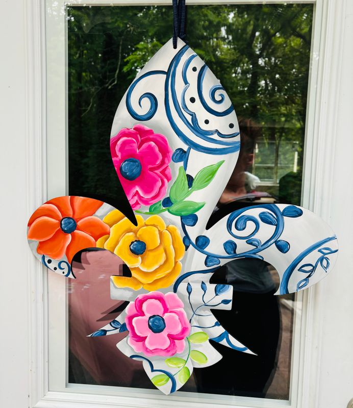 Floral Fleur De Lis
