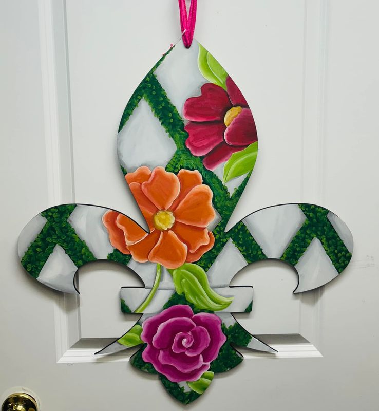 Floral Fleur De Lis