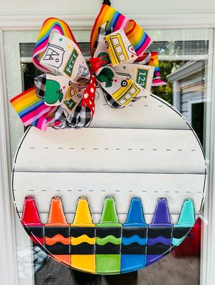 School-Crayon, Paper Back To School ! Can Be Personalized !