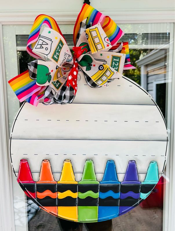 School-Crayon, Paper Back To School ! Can Be Personalized !