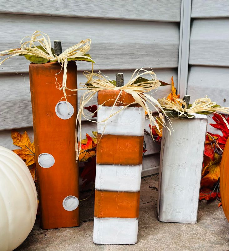 Fall-Halloween Set of 3 Pumpkins