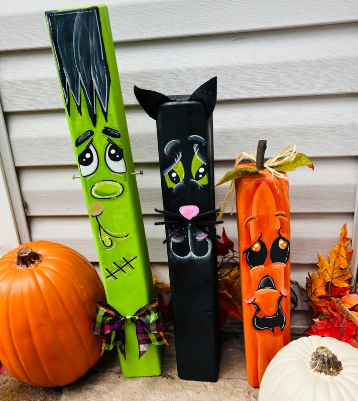 Fall-Halloween Set of 3 Large Characters