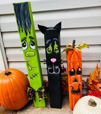 Fall-Halloween Set of 3 Large Characters