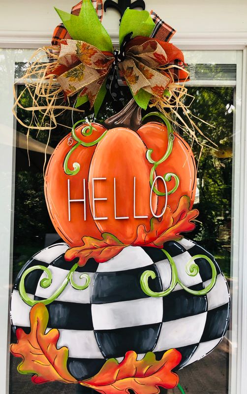 Fall-Double Stacked Pumpkins