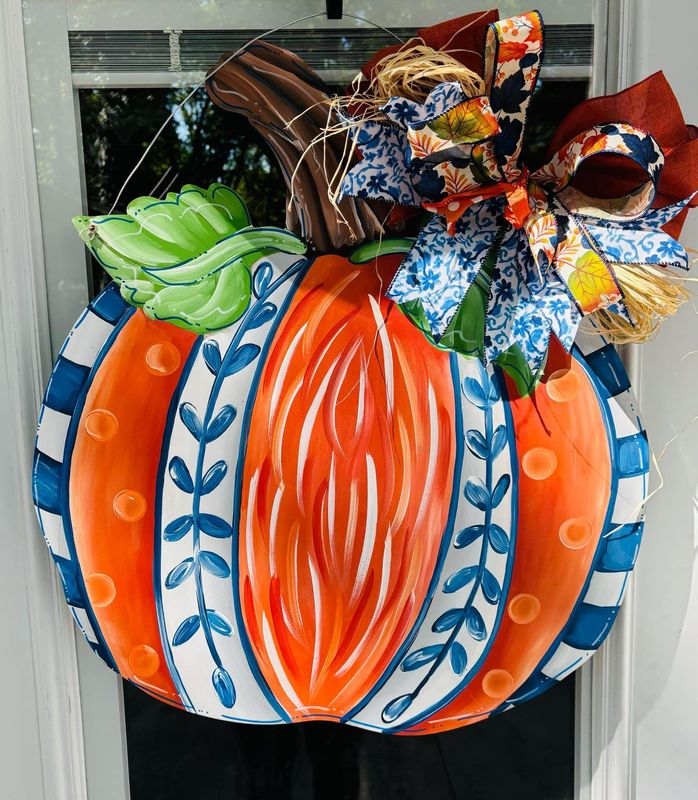 Fall Pumpkin Door Hanger