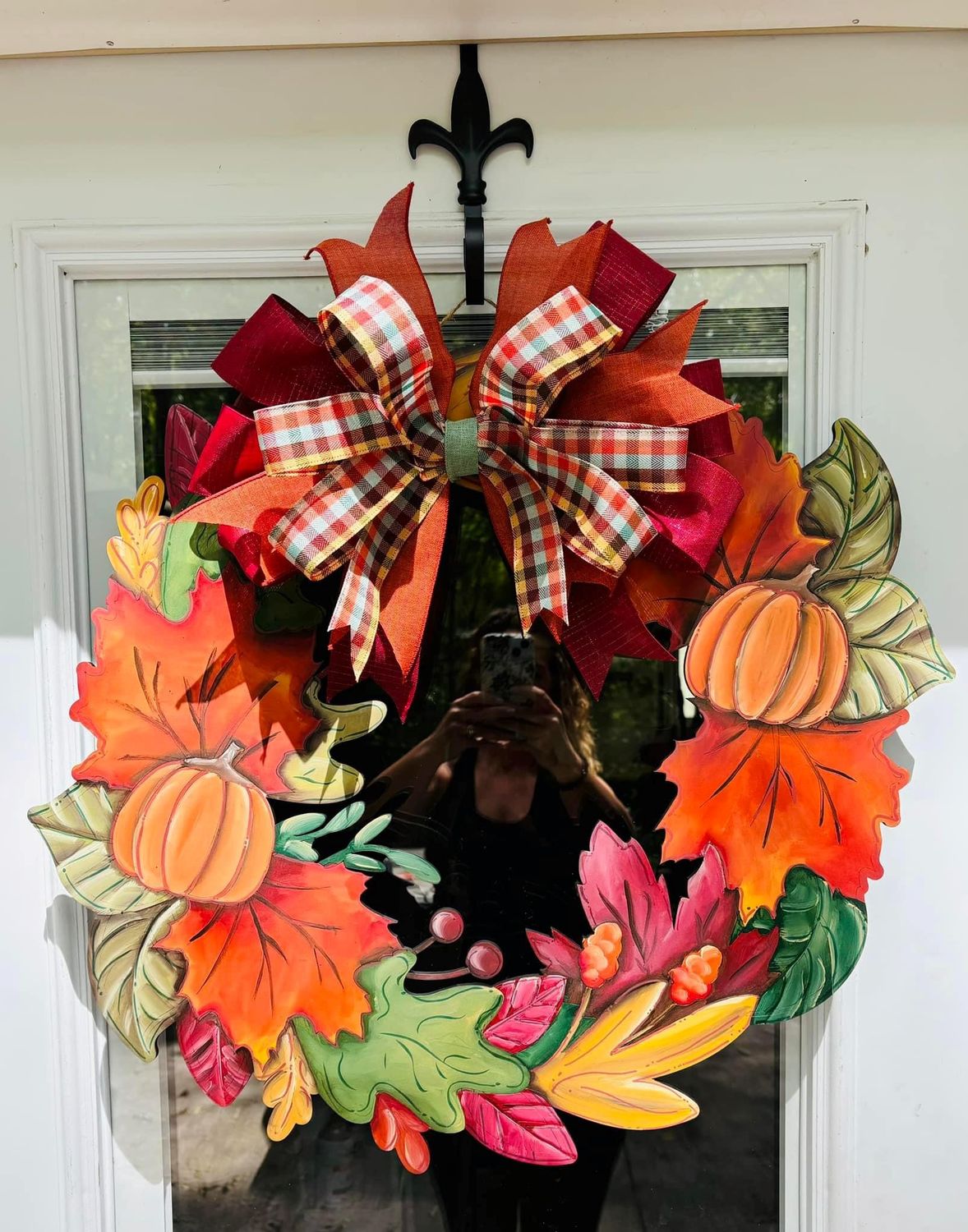 Fall Wreath Door Hanger