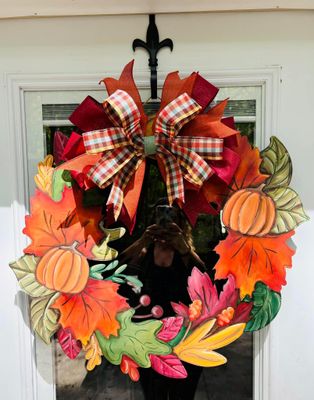 Fall Wreath Door Hanger