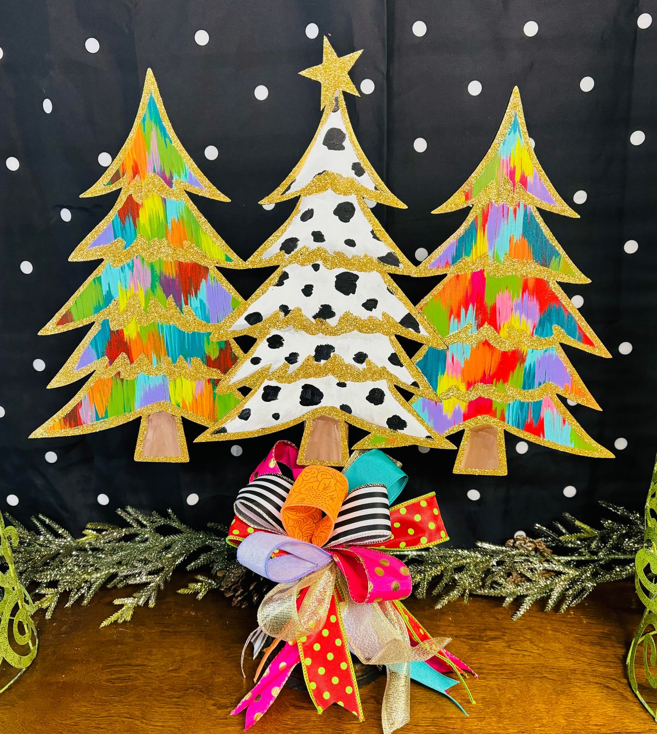Christmas--3 Trees Table Topper
