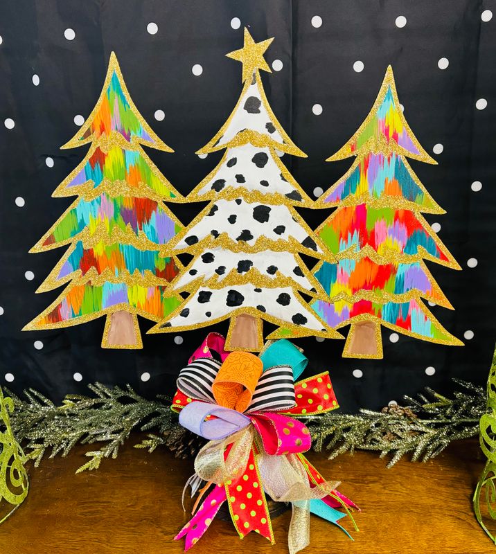 Christmas--3 Trees Table Topper