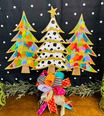 Christmas--3 Trees Table Topper