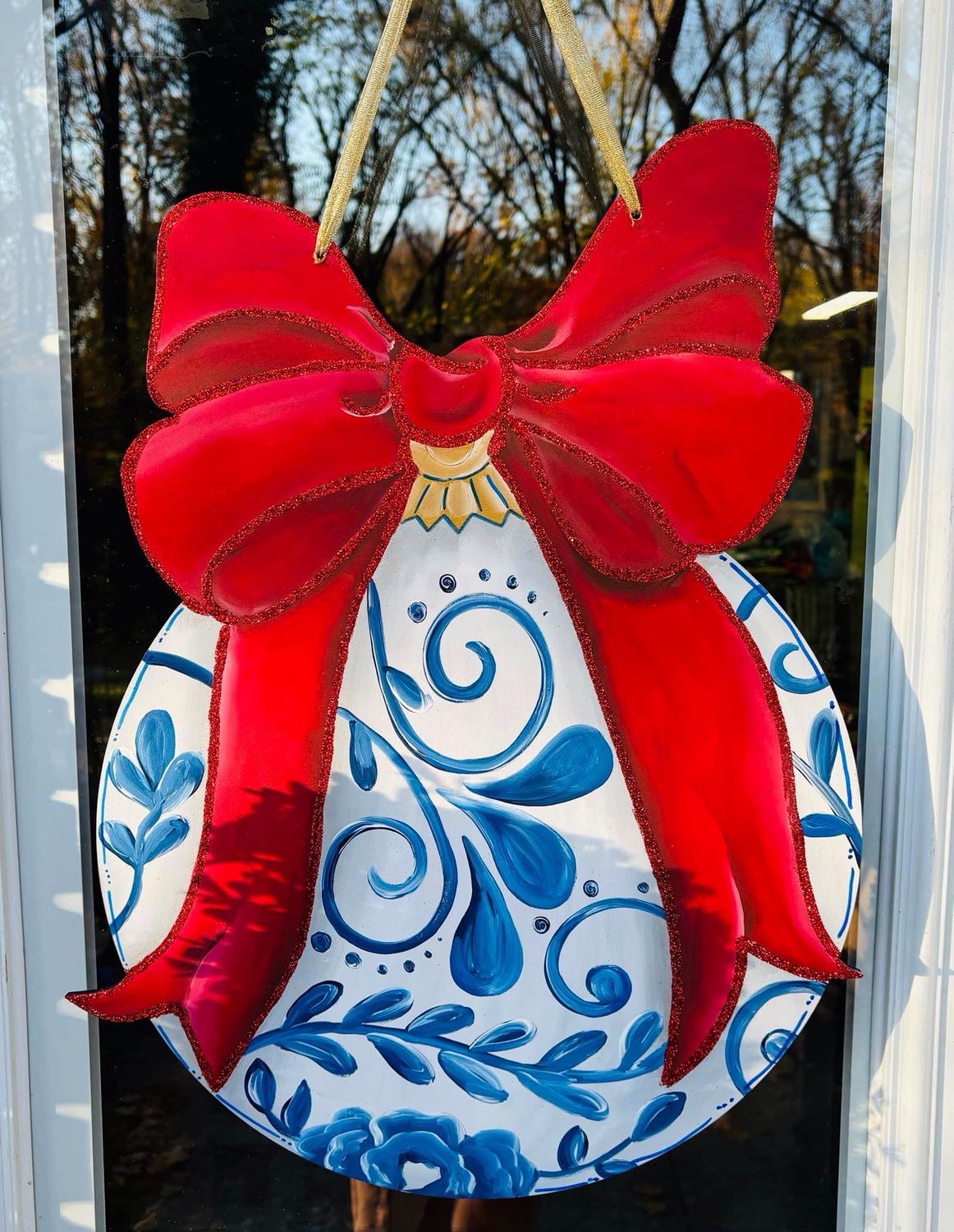 Christmas Ornament With A Bow