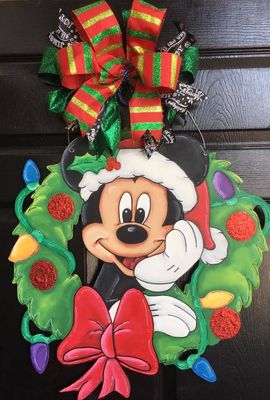 Christmas--Mickey Mouse in Christmas Wreath