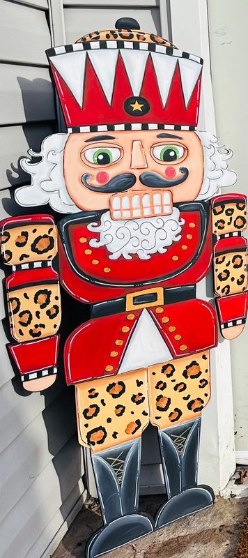 Christmas Nutcracker Doorhanger or Stand