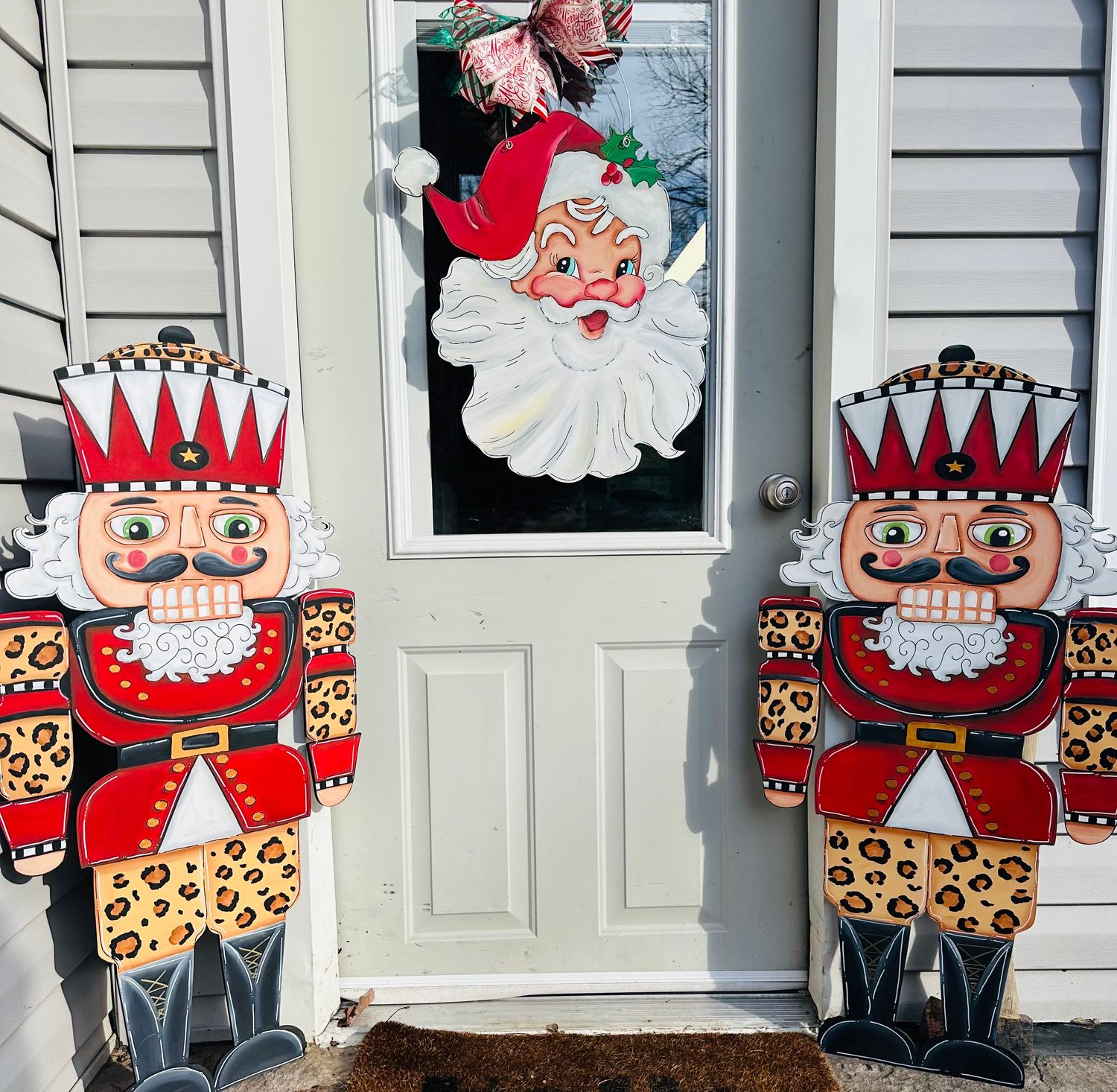 Christmas Nutcracker Doorhanger or Stand
