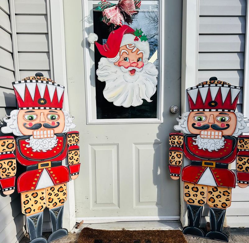 Christmas Nutcracker Doorhanger or Stand