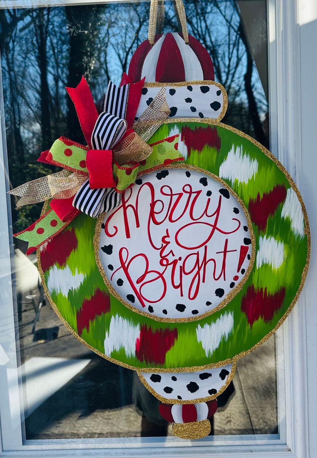 Christmas Ornament Door Hanger