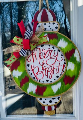 Christmas Ornament Door Hanger