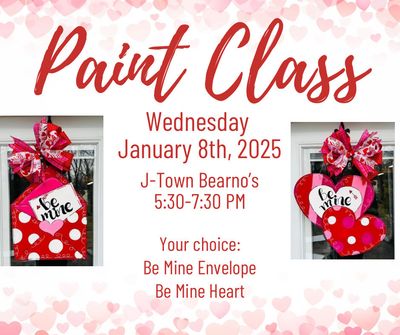 Jan. 8th Paint Class @ Beano&#39;s: Valentines