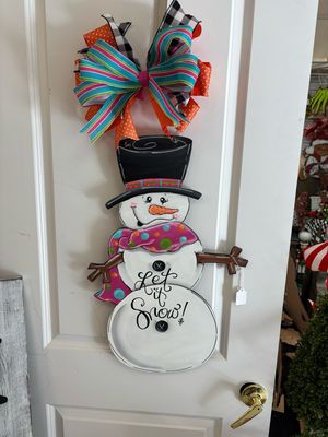 Winter Full Body Snowman Door Hanger