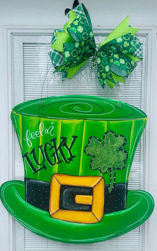 St Pats Hat Door Hanger 24&quot;