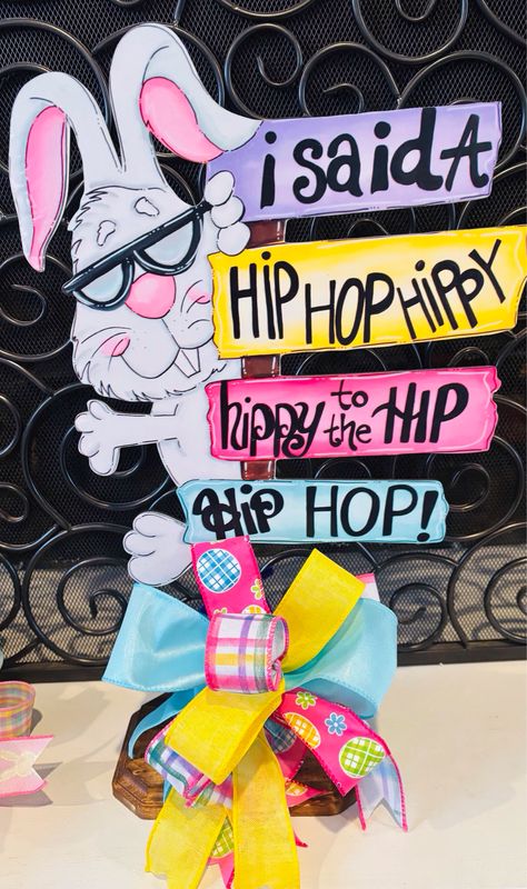 Easter Hip Hop Bunny Table Topper