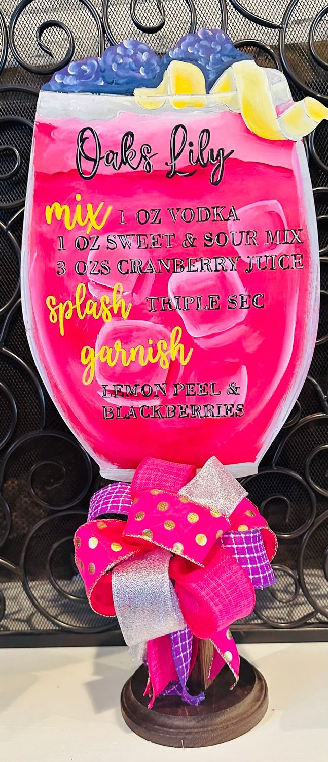 Derby Oaks Lily Recipe Table Topper-Printed