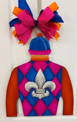 Derby Jockey Silk &quot;See Ya Later&quot; Design Door Hanger