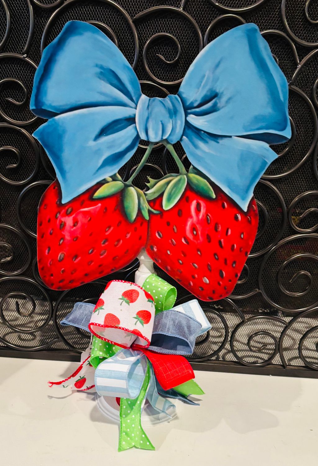 Spring/Summer BerryliciousDouble Strawberry Table Topper-Printed