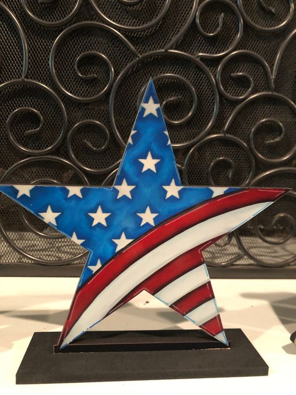 4th of July Star Insert-Printed