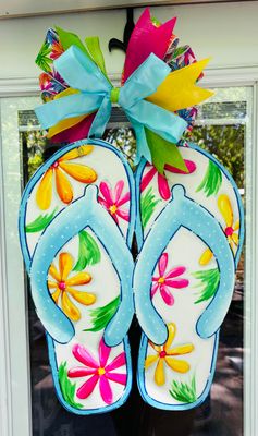 Spring/Summer Flip Flop Door Hanger-Printed