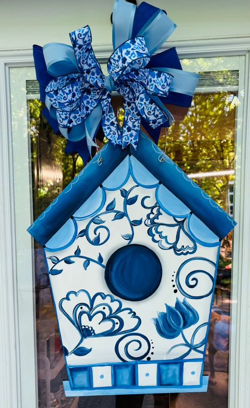 Spring/Summer Birdhouse Door Hanger