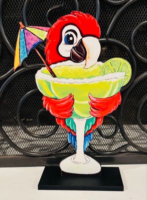 Spring/Summer Parrot with Margarita Insert-Printed