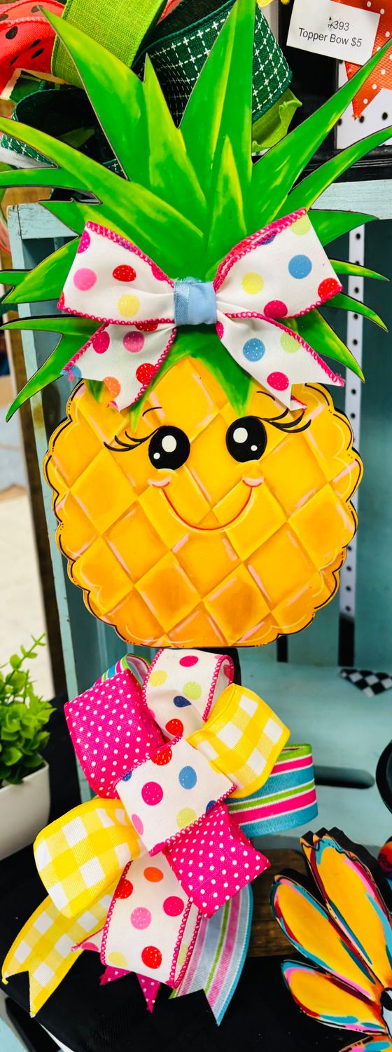 Spring/Summer Happy Pineapple Table Topper-Printed