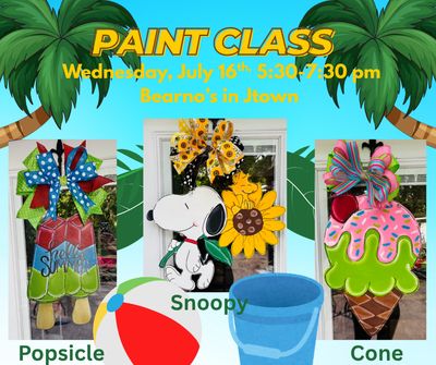 Paint Class-July 16th 5:30-7:30 pm @ Bearno&#39;s in JTown