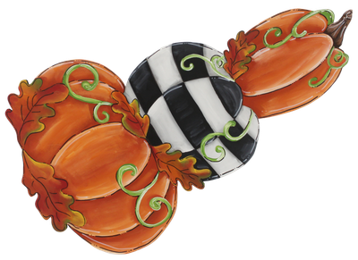 Fall Three Stacked Pumpkins Insert/Sitter-Printed