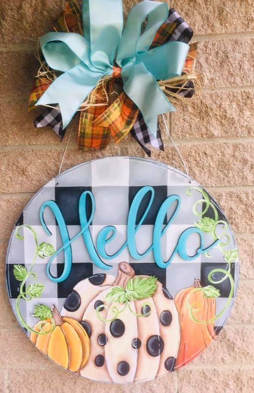 Fall Buffalo Plaid with Pumpkins