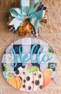 Fall Buffalo Plaid with Pumpkins
