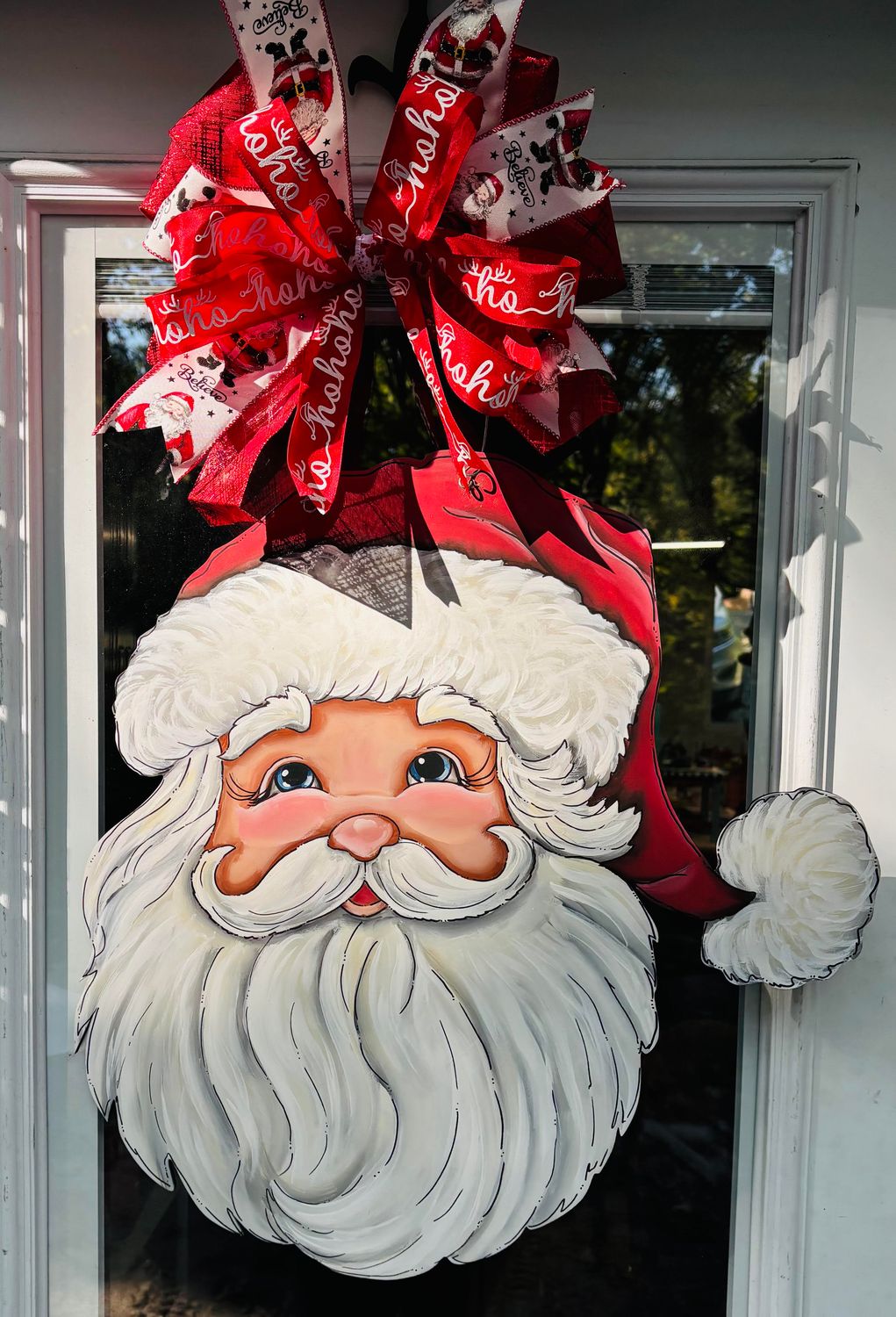 Christmas Traditional Santa Face Door Hanger