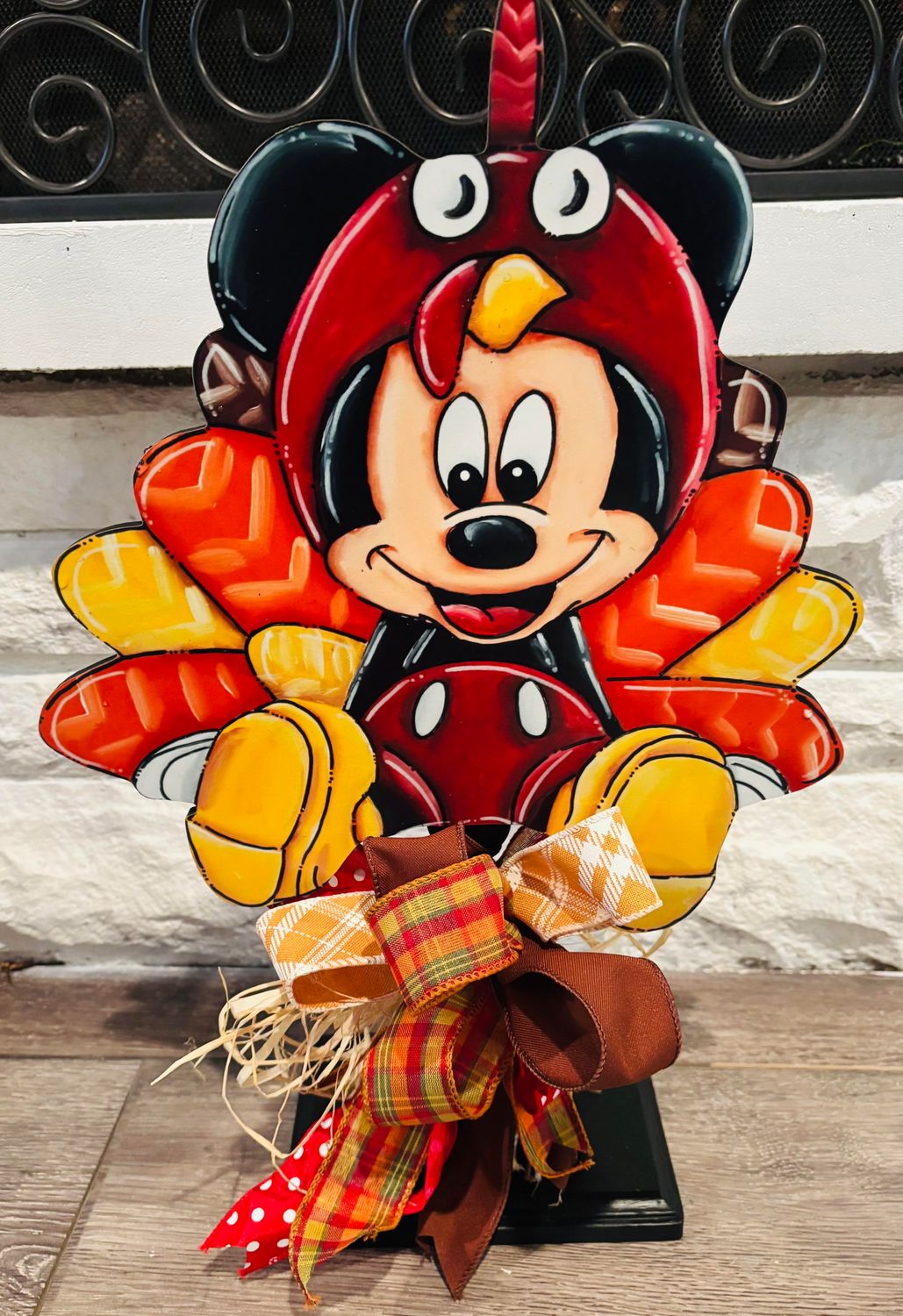 Thanksgiving Mickey Turkey Table Topper