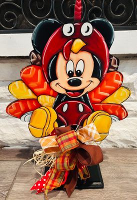Thanksgiving Mickey Turkey Table Topper