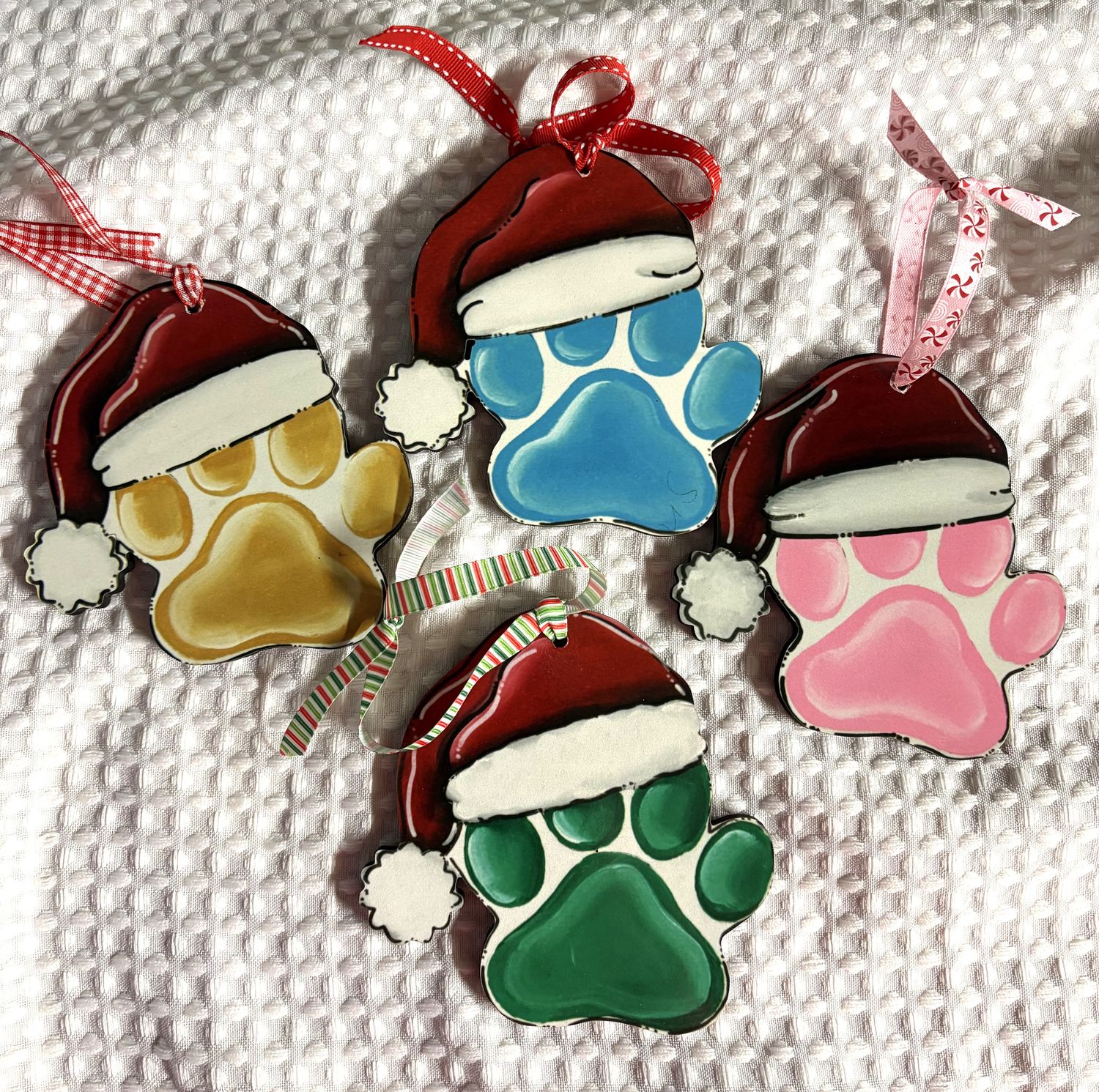Christmas-Pet Paw Ornaments
