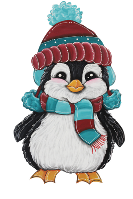 Winter Penguin  2025 Table Topper