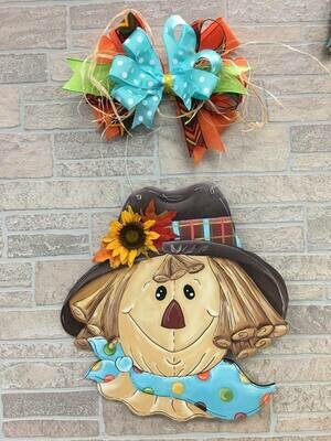 Fall Scarecrow Door Hanger